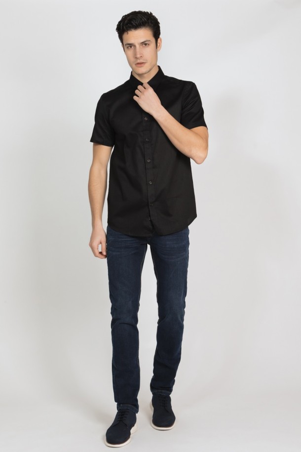 KOŠULJA K.R. M K CRNA A22POMKO132