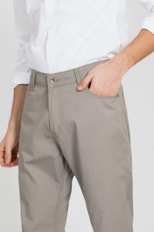 HLAČE M S A22KMH8 KAKI