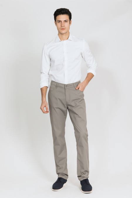 HLAČE M S A22KMH8 KAKI