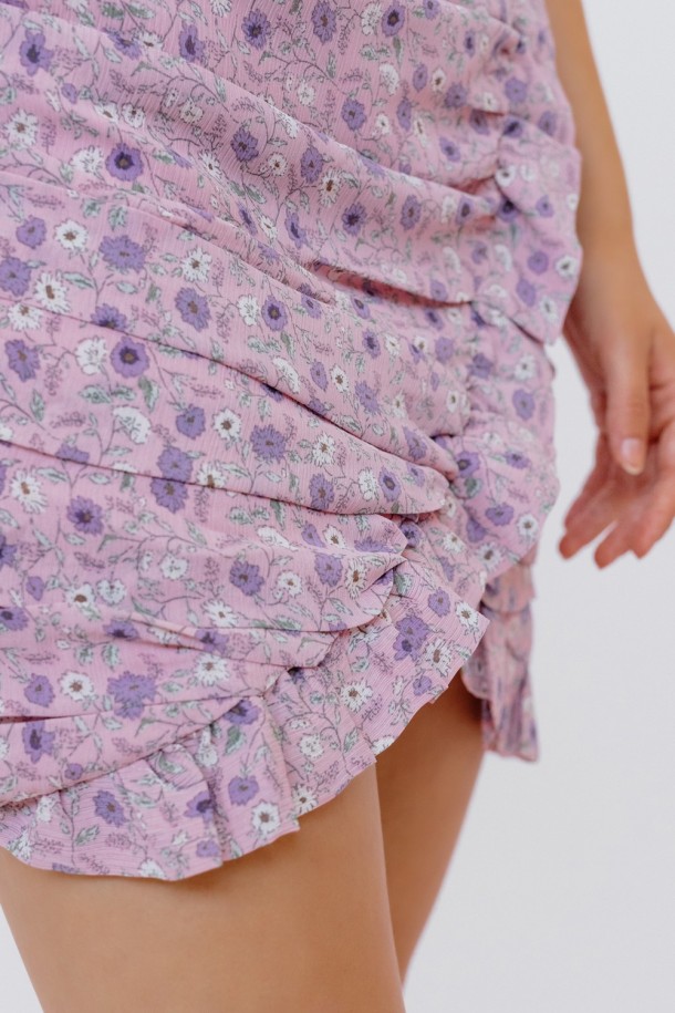 SUKNJA Ž.F. A2230793 LILA CVIJETNA