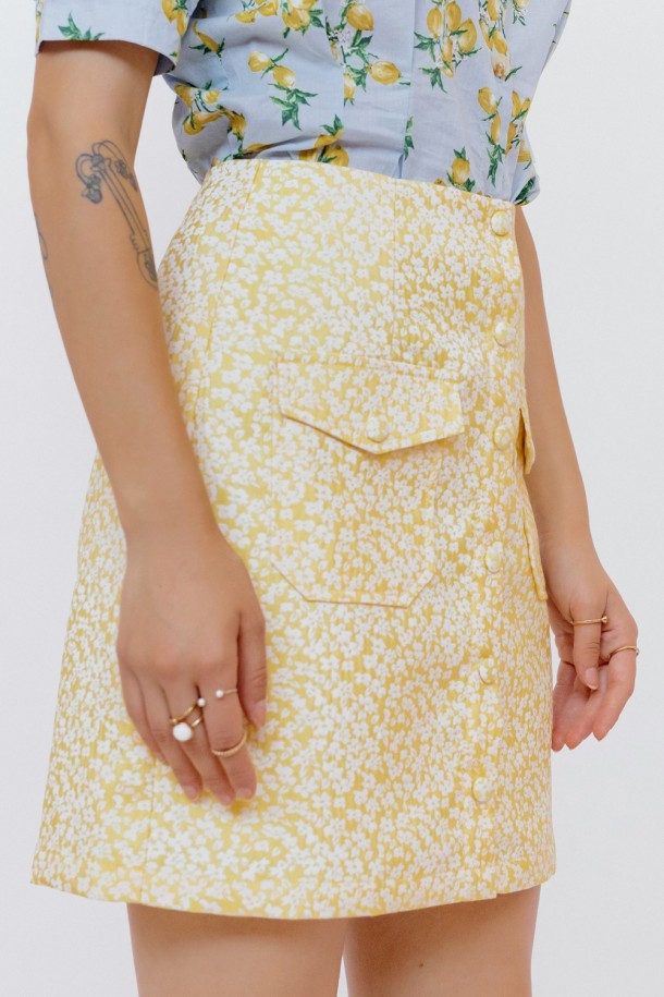 SUKNJA Ž.F. A223681 ŽUTA