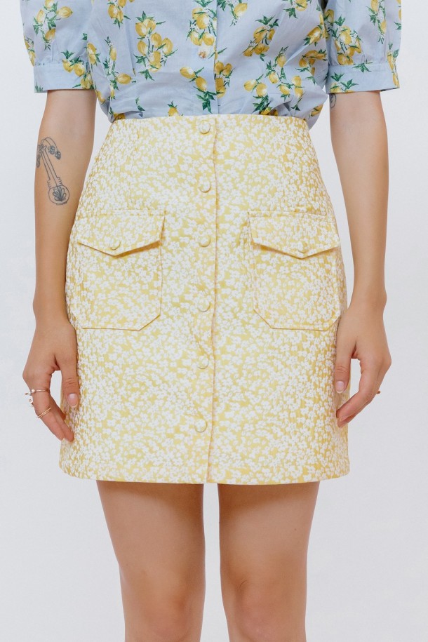 SUKNJA Ž.F. A223681 ŽUTA