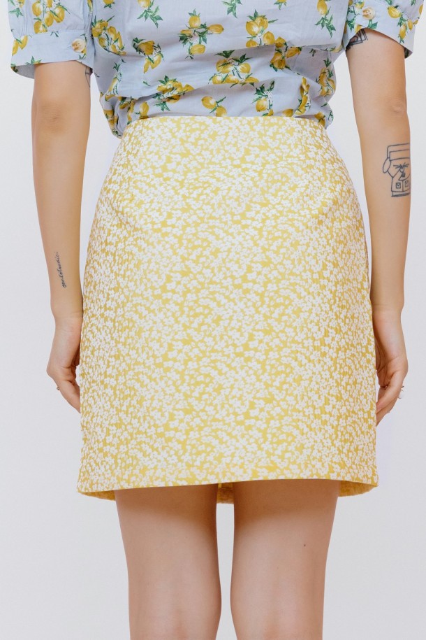 SUKNJA Ž.F. A223681 ŽUTA