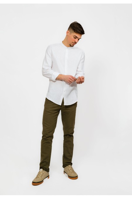 HLAČE M P A23LMH200 MASLINA