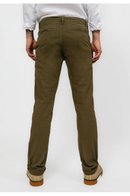 HLAČE M P A23LMH200 MASLINA