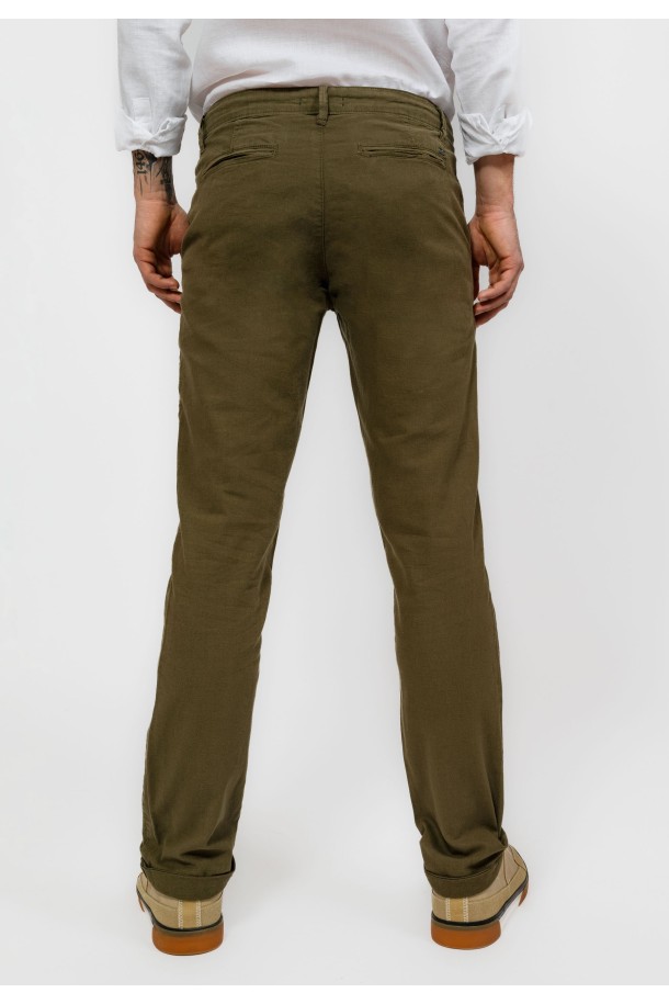 HLAČE M P A23LMH200 MASLINA