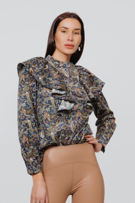 KOŠULJA Ž.F. B2231267 PLAVA PATTERN