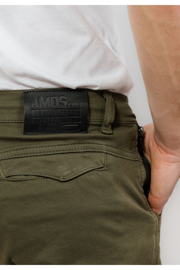 HLAČE M S A23KMH1110 MASLINA