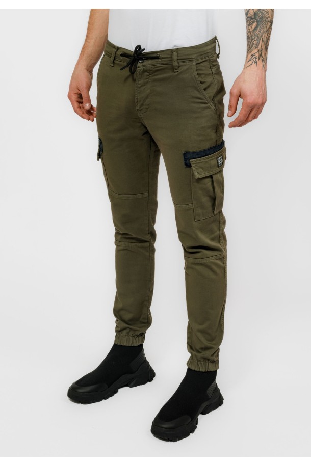 HLAČE M S A23KMH1110 MASLINA