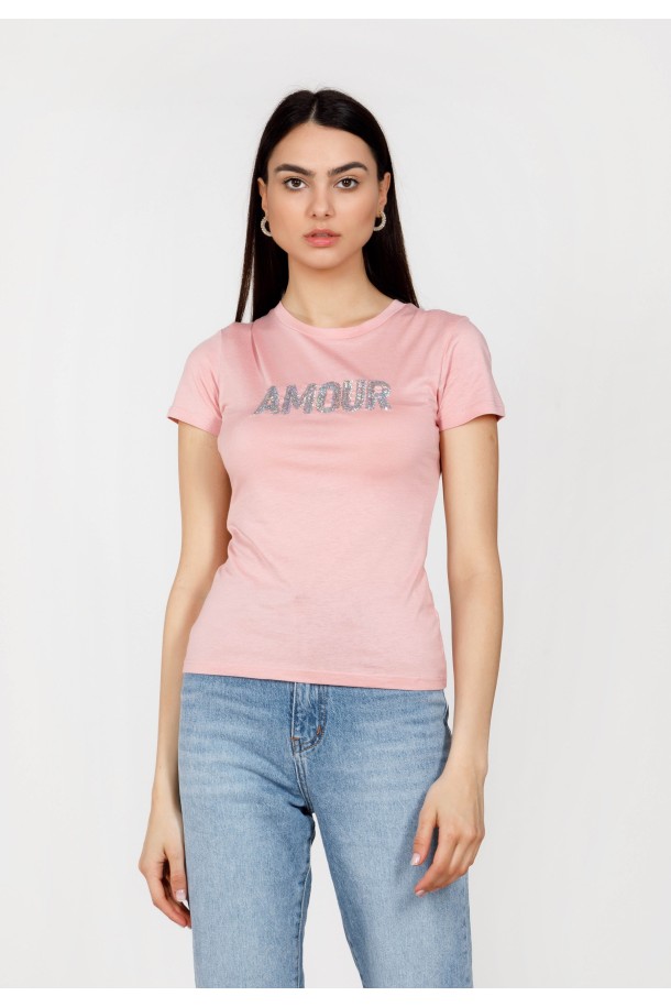 MAJICA K. RUKAV Ž T A23PZM607 ROZA