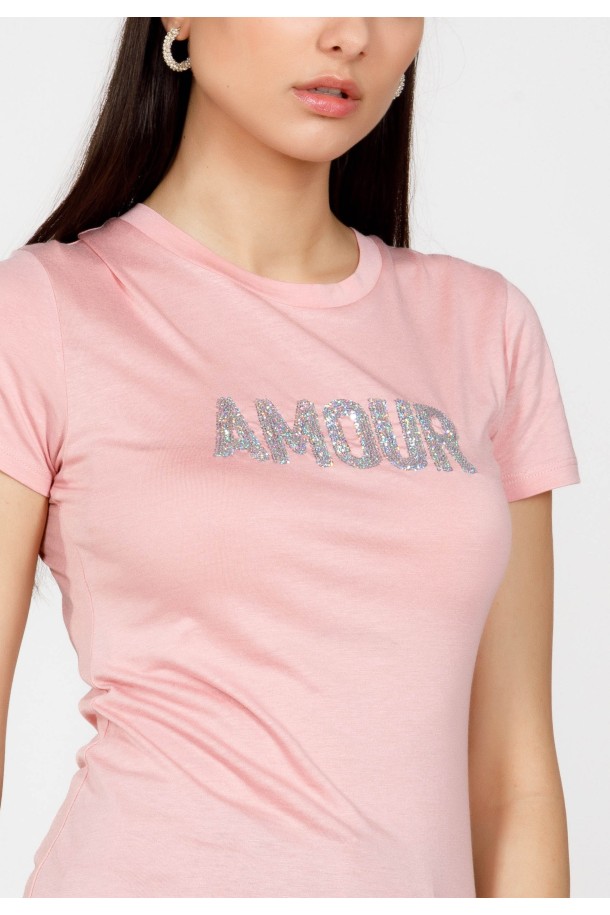 MAJICA K. RUKAV Ž T A23PZM607 ROZA