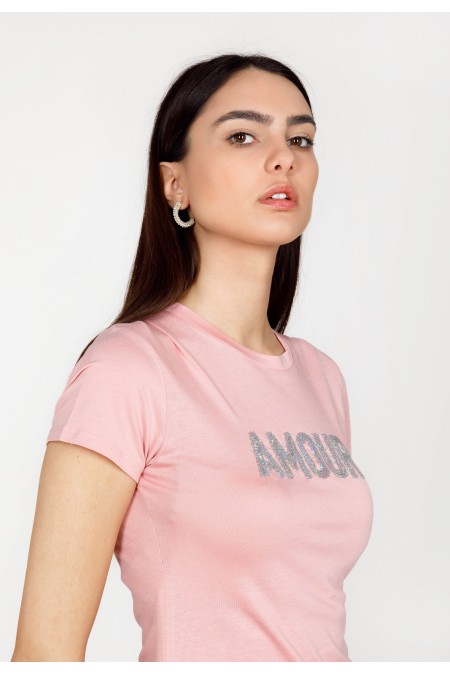 MAJICA K. RUKAV Ž T A23PZM607 ROZA
