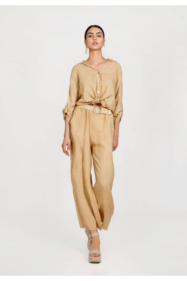 HLAČE Ž.I. A235056 PRUGE BEŽ