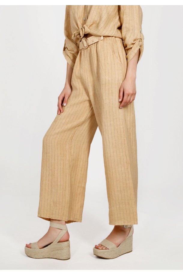 HLAČE Ž.I. A235056 PRUGE BEŽ