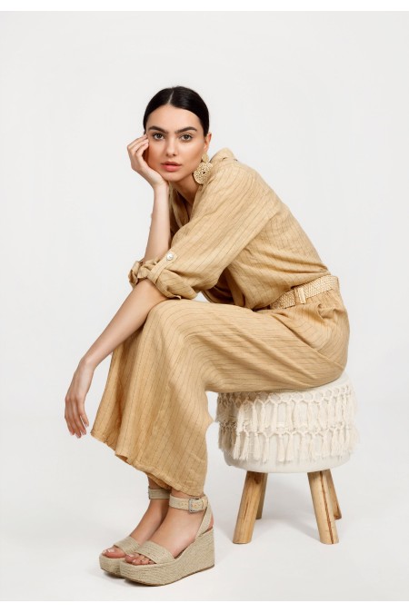 HLAČE Ž.I. A235056 PRUGE BEŽ