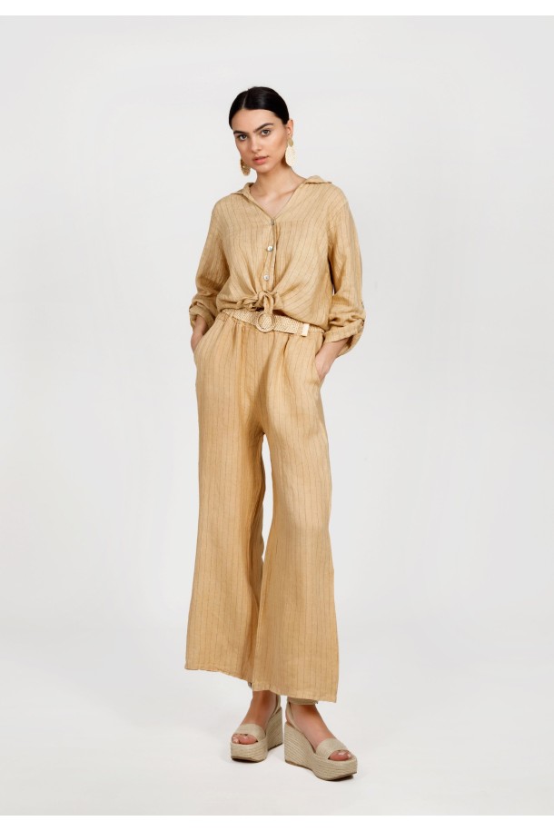 HLAČE Ž.I. A235056 PRUGE BEŽ