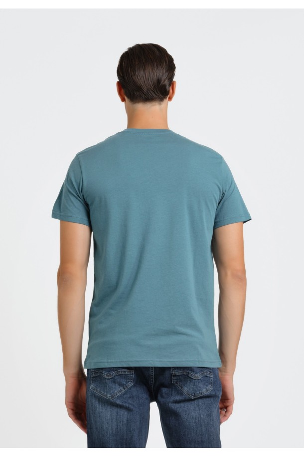 MAJICA K.RUKAV M B A24PMM3 PLAVO-ZELENA