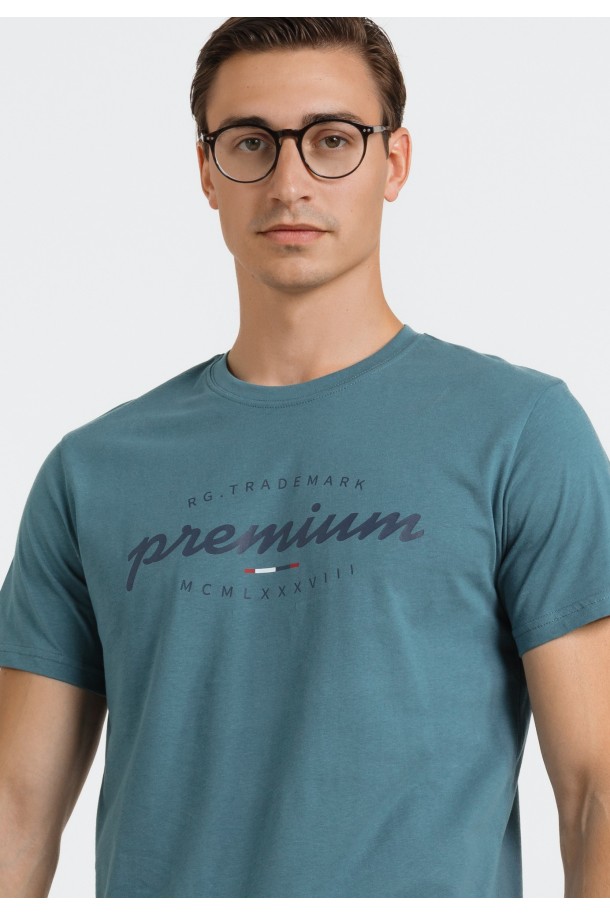 MAJICA K.RUKAV M B A24PMM3 PLAVO-ZELENA