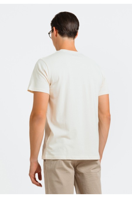 MAJICA K.RUKAV M B A24PMM11 PRLJAVO BIJELA