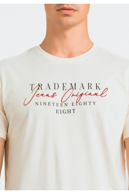 MAJICA K.RUKAV M B A24PMM11 PRLJAVO BIJELA