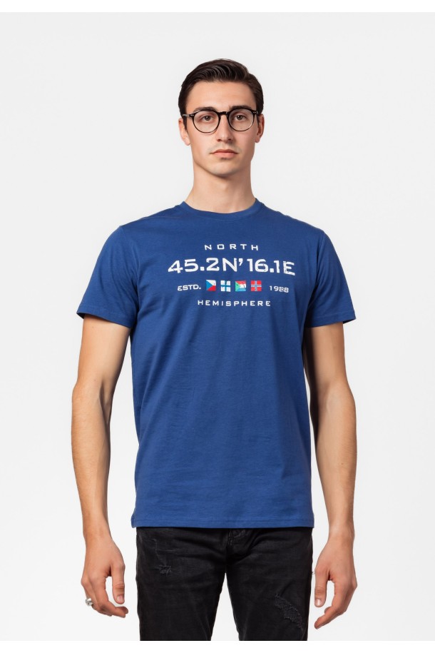 MAJICA K.RUKAV M B A24PMM1620-A SREDNJE PLAVA