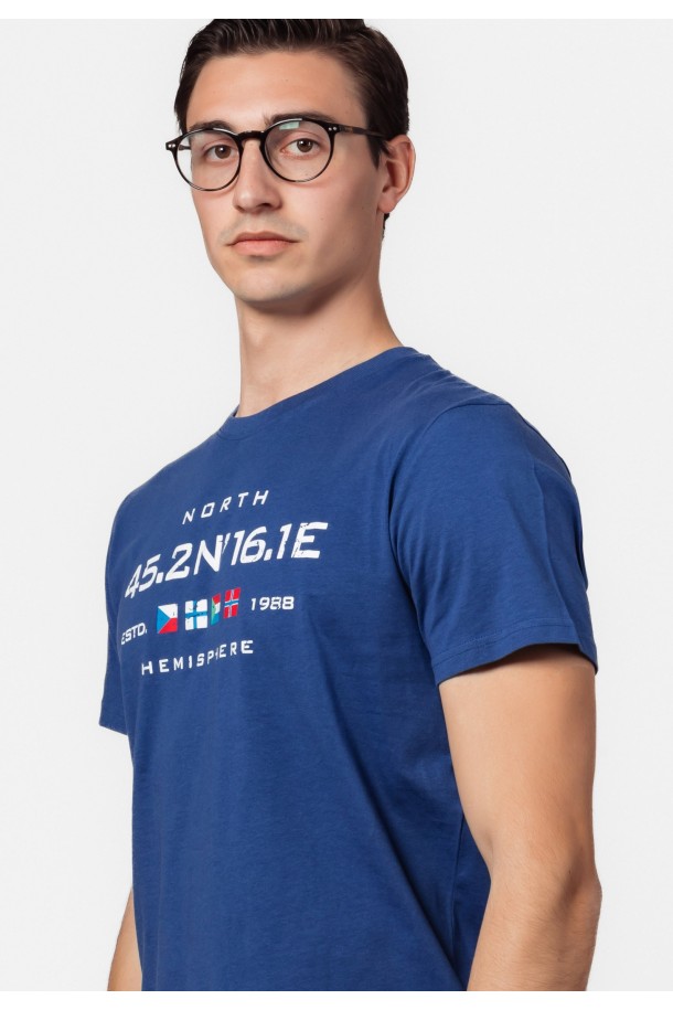 MAJICA K.RUKAV M B A24PMM1620-A SREDNJE PLAVA