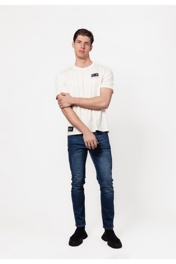 MAJICA K.RUKAV M B A24PMM18 PRLJAVO BIJELA