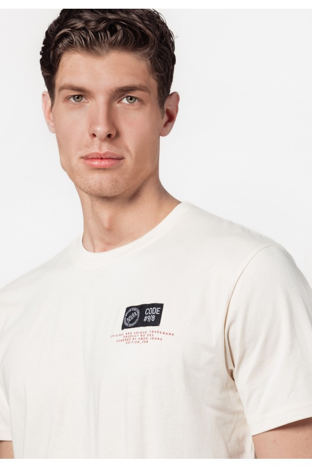 MAJICA K.RUKAV M B A24PMM18 PRLJAVO BIJELA