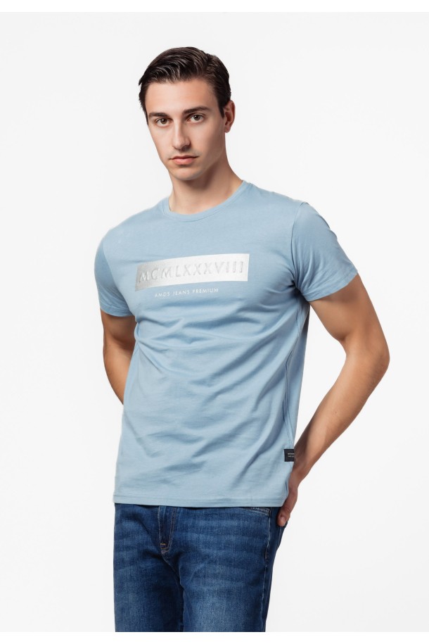 MAJICA K.RUKAV M B A24PMM225 SVJETLO PLAVA