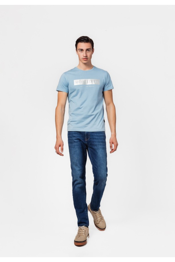 MAJICA K.RUKAV M B A24PMM225 SVJETLO PLAVA