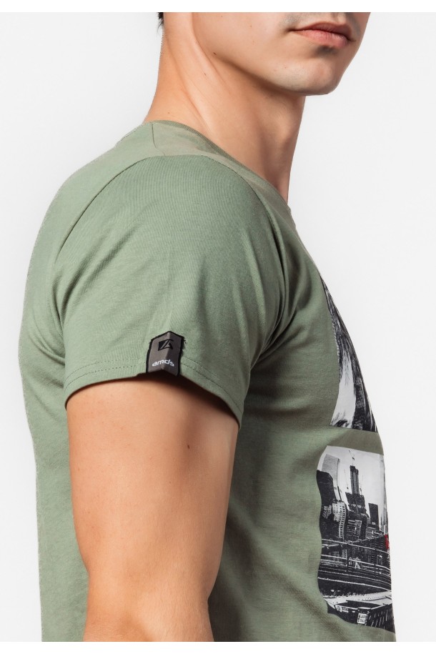 MAJICA K.RUKAV M B A24PMM293 MASLINA