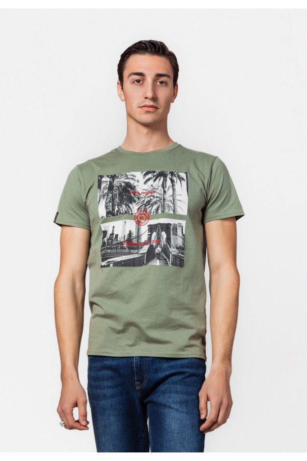 MAJICA K.RUKAV M B A24PMM293 MASLINA