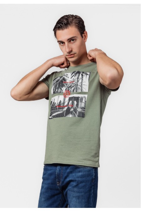 MAJICA K.RUKAV M B A24PMM293 MASLINA