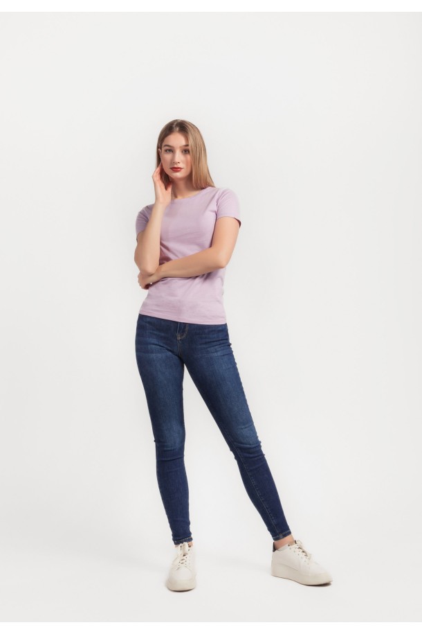 MAJICA K.RUKAV Ž B A24PZM0 PASTEL LJUBICASTA
