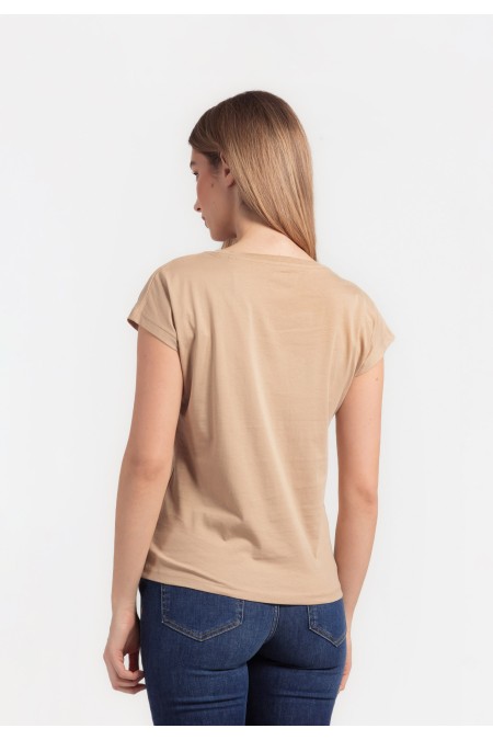 MAJICA K.RUKAV Ž B A24PZM1030 KAKI