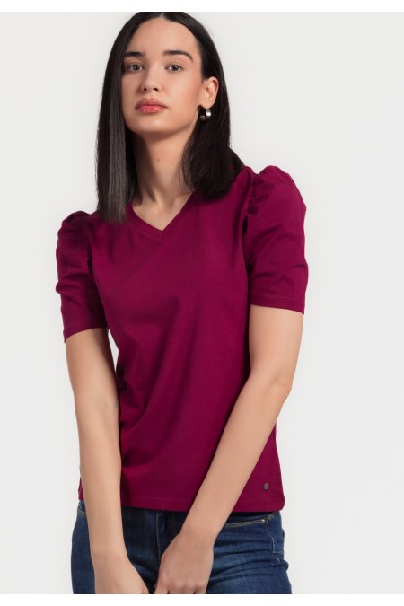 MAJICA K.RUKAV Ž B A24PZM1040 LJUBICASTA