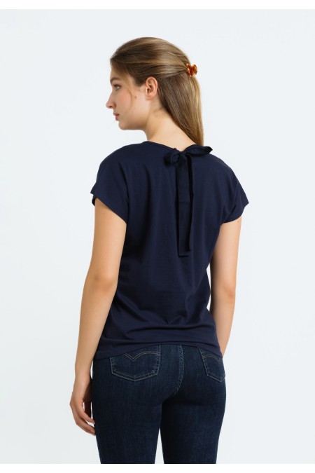 MAJICA K.RUKAV Ž B A24PZM115-B T.PLAVA