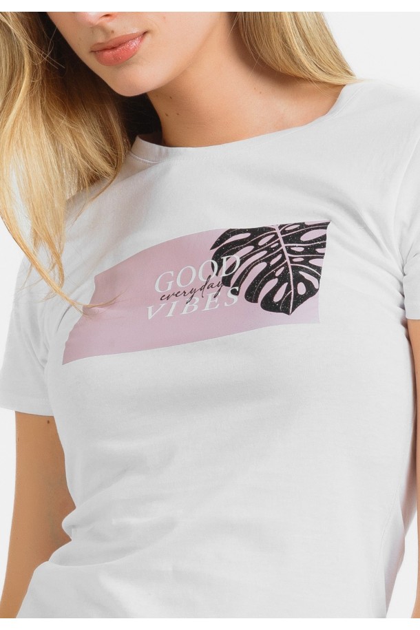 MAJICA K.RUKAV Ž B A24PZM116 BIJELA