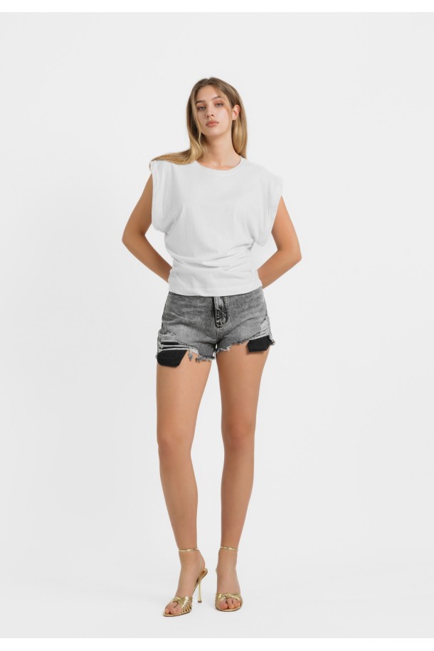 MAJICA K.RUKAV Ž B A24PZM153 BIJELA