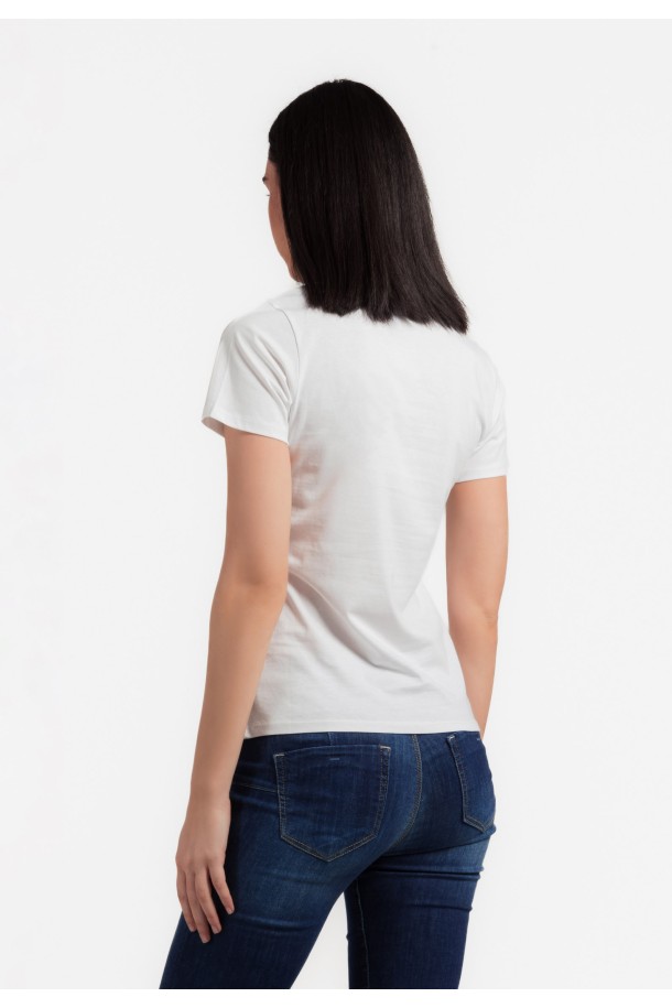 MAJICA K.RUKAV Ž B A24PZM178 BIJELA