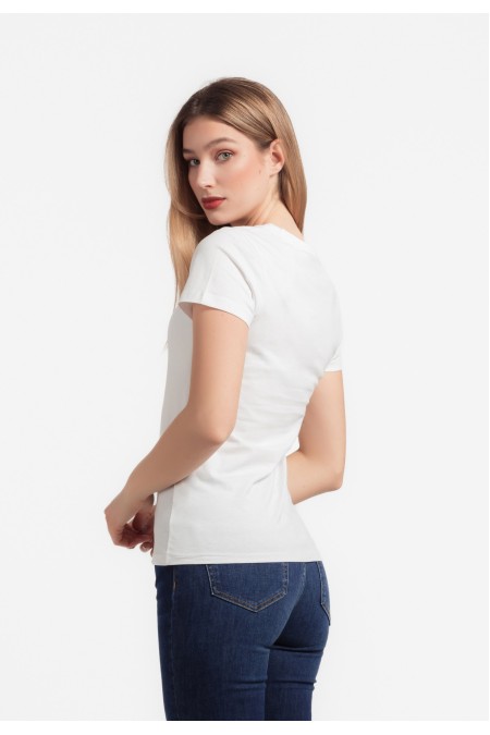 MAJICA K.RUKAV Ž B A24PZM180 BIJELA