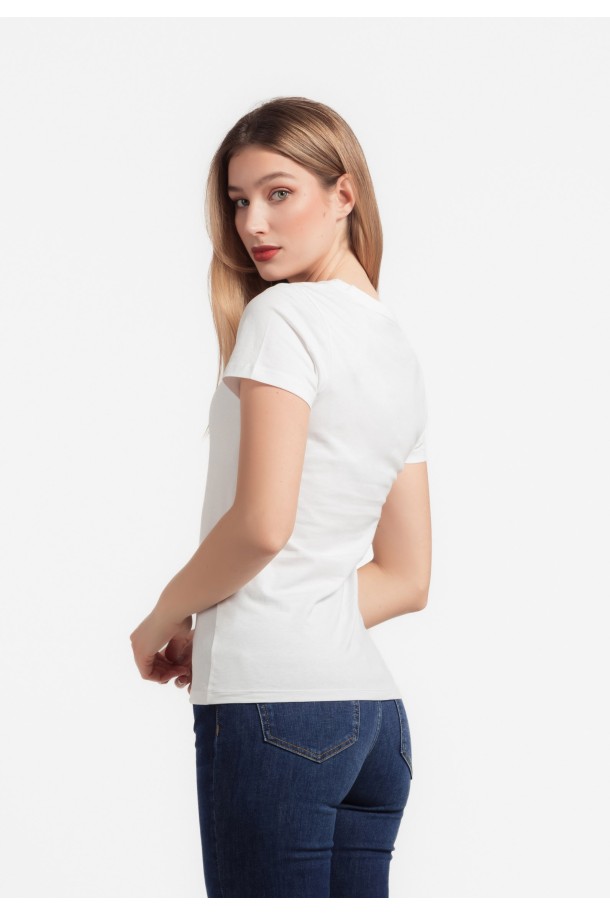 MAJICA K.RUKAV Ž B A24PZM180 BIJELA