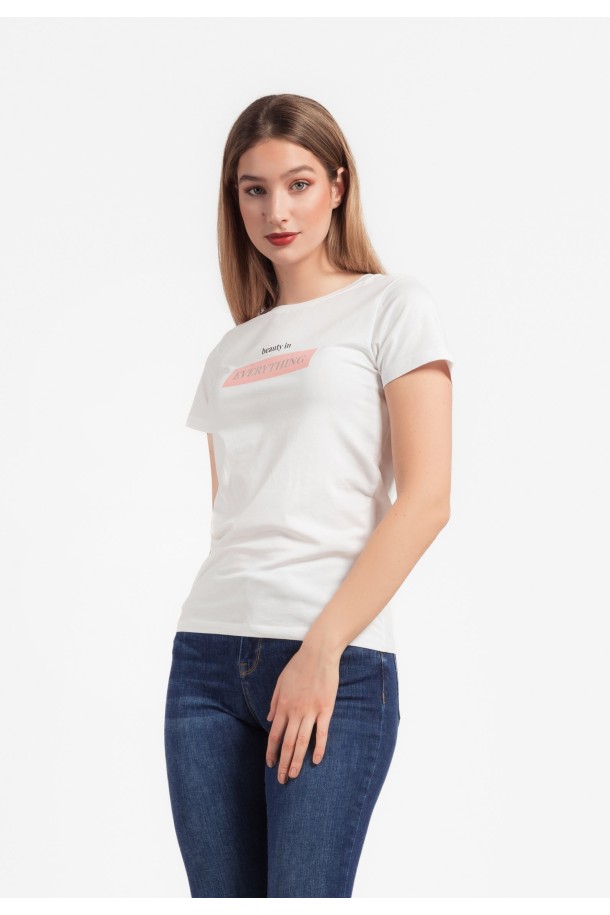 MAJICA K.RUKAV Ž B A24PZM180 BIJELA