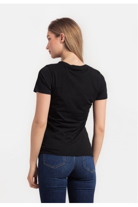 MAJICA K.RUKAV Ž B A24PZM186 CRNA