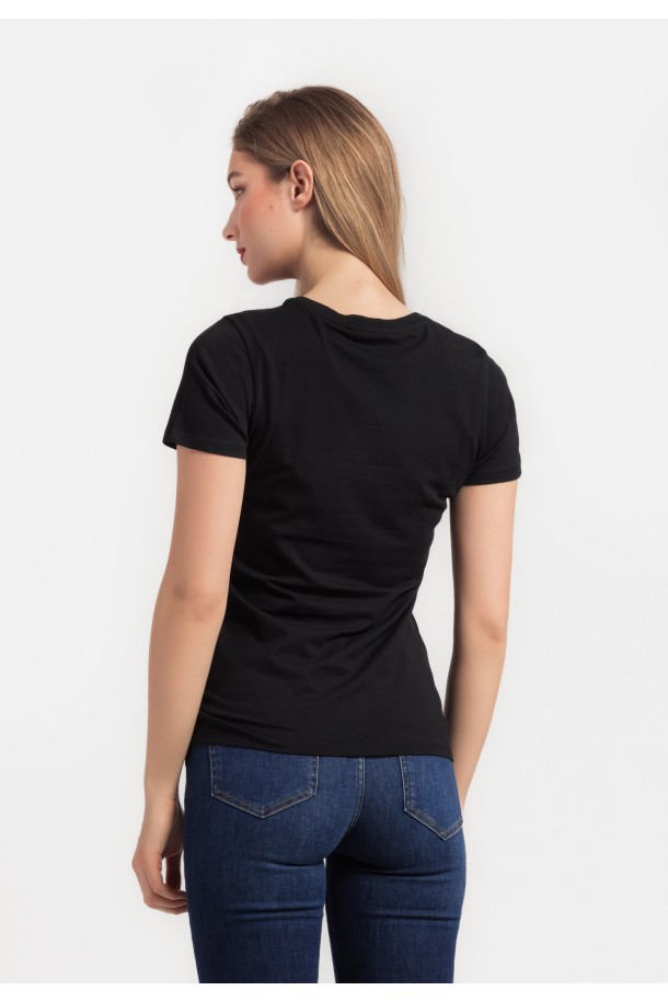 MAJICA K.RUKAV Ž B A24PZM186 CRNA