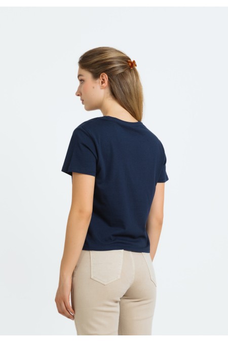 MAJICA K.RUKAV Ž B A24PZM265 PLAVA