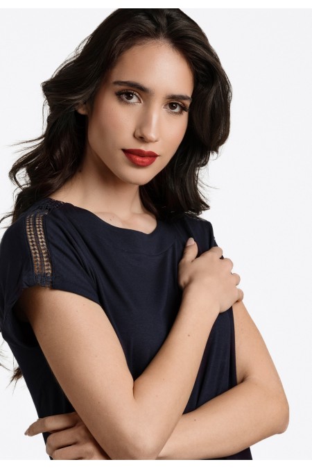 MAJICA K.RUKAV Ž K A24PZM273 T.PLAVA