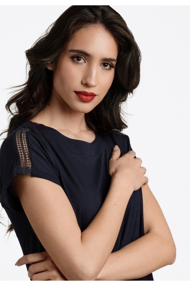 MAJICA K.RUKAV Ž K A24PZM273 T.PLAVA