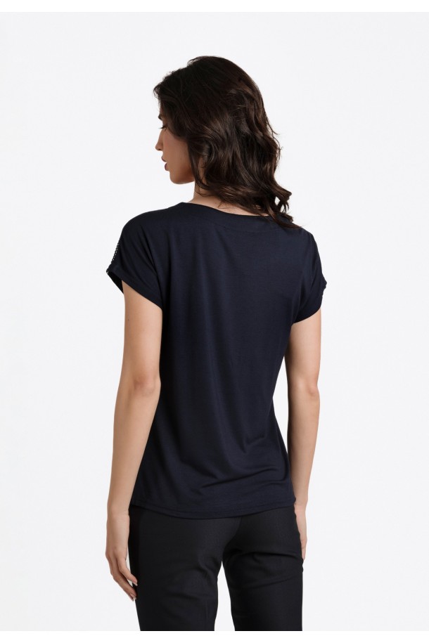 MAJICA K.RUKAV Ž K A24PZM273 T.PLAVA