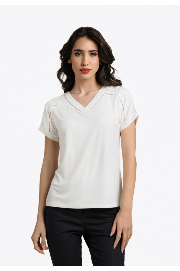 MAJICA K.RUKAV Ž K A24PZM274 BIJELA